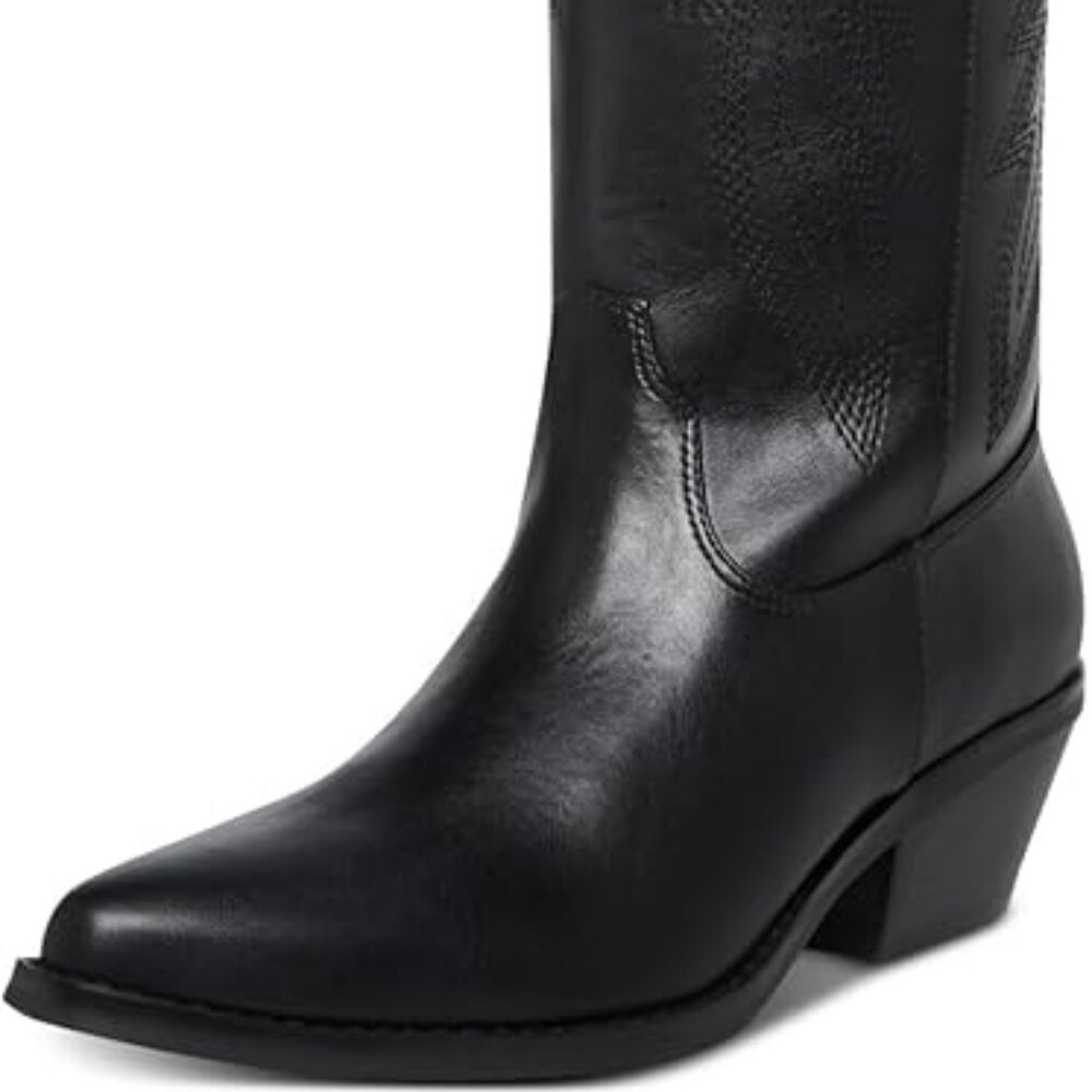 Madden Girl Redford Western Slip On Fashion Comfort Boots Black Size: 5